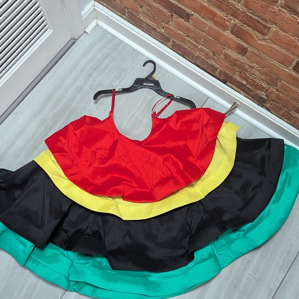 Colorful Layered mini dress